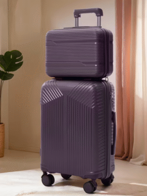 Magic Purple Universal Wheel Travel Suitcase Set