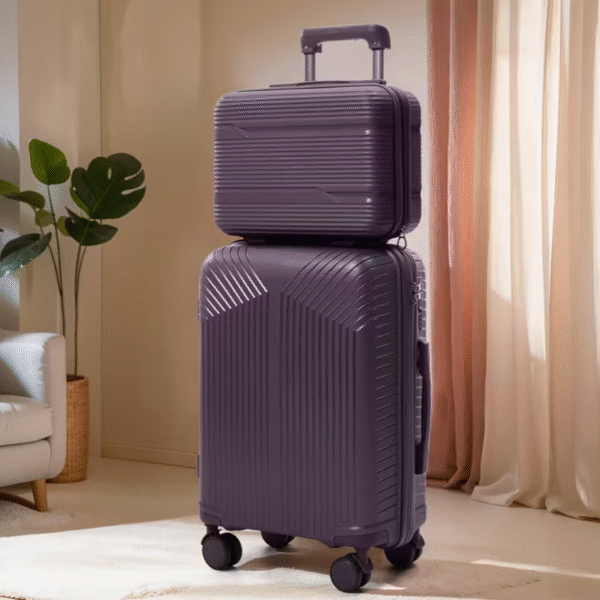 Magic Purple Universal Wheel Travel Suitcase Set