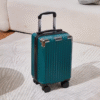 Forest Green 16 Inch Lightweight ABS Hardshell Suitcase with Spinner Wheels