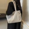 Women Large Capacity Corduroy Tote Bag