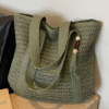 Perfect Lily Woven Tote Bag in Green