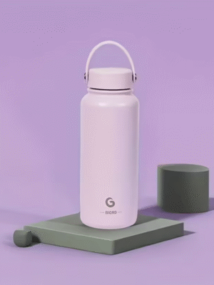 1000ml Purple Stainless Steel Insulated Water Bottle