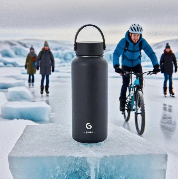 1000ml Cream White Stainless Steel Insulated Water Bottle