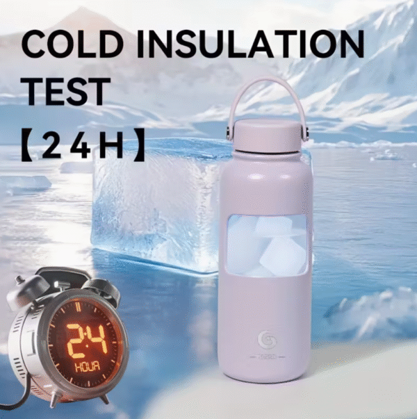 1000ml Cream White Stainless Steel Insulated Water Bottle