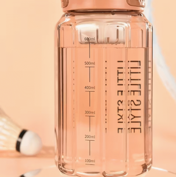 600ml White Large Capacity Fitness Outdoor Water Cup