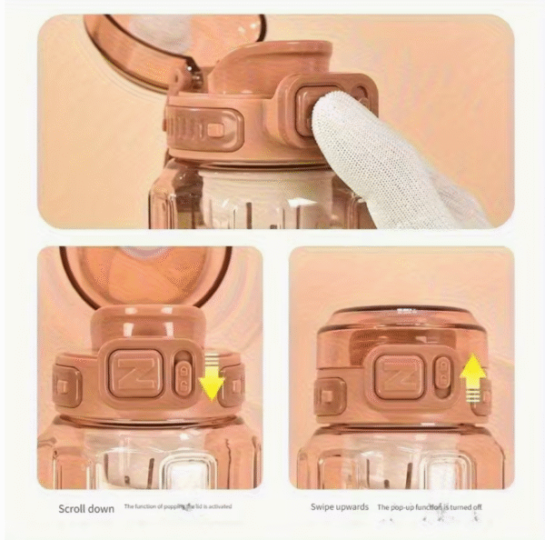 600ml White Large Capacity Fitness Outdoor Water Cup